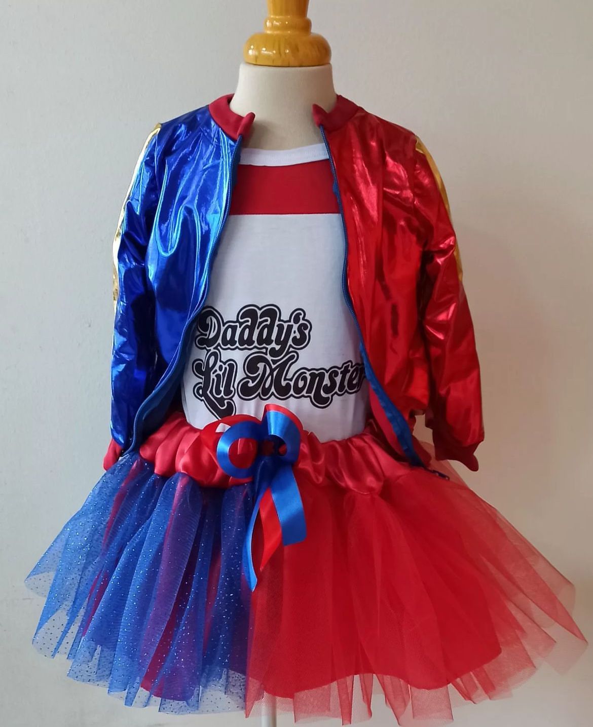 Disfraz Niña Harley Quin Cosplay Tutu