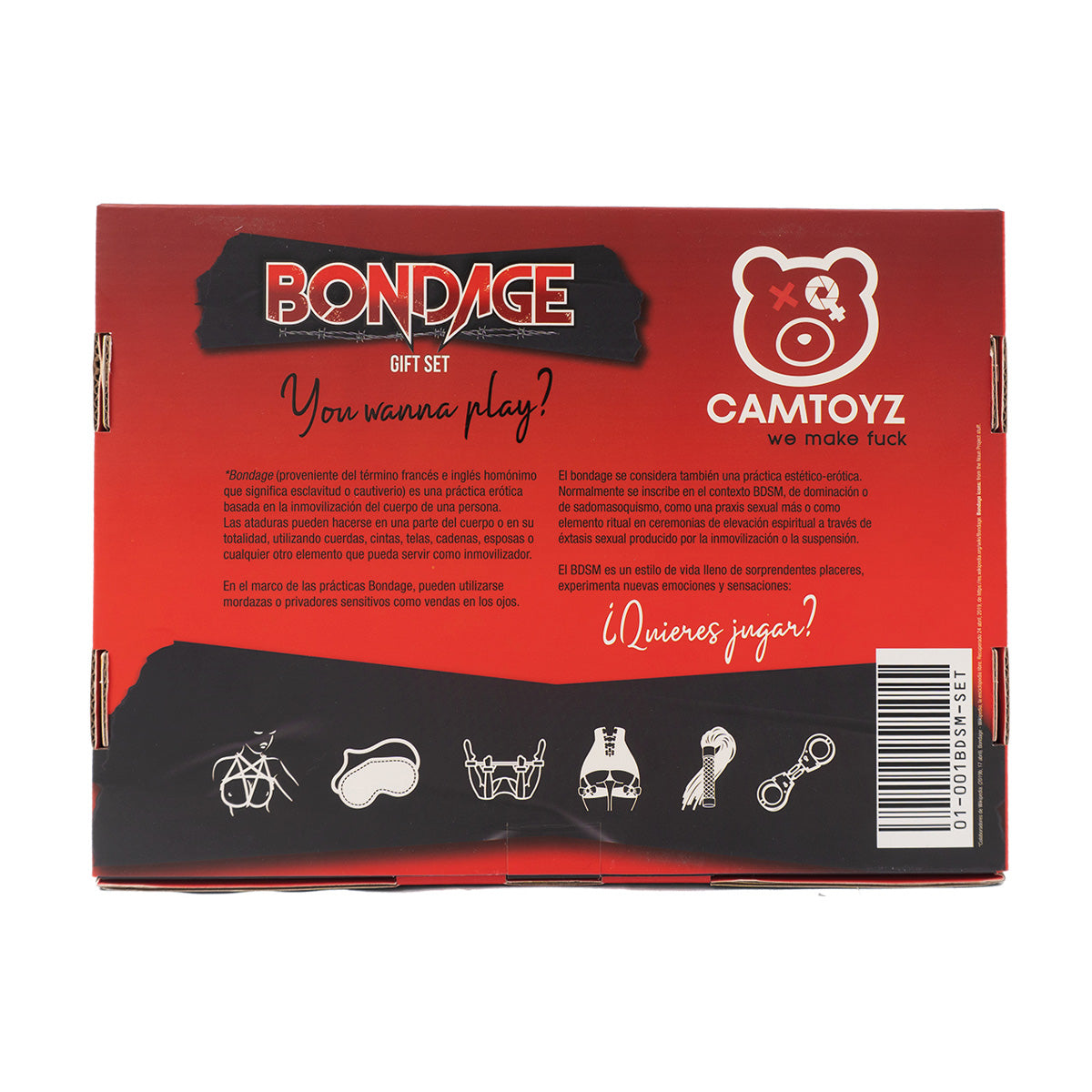 Kit Bondage Fiore CamToyz 8 Piezas
