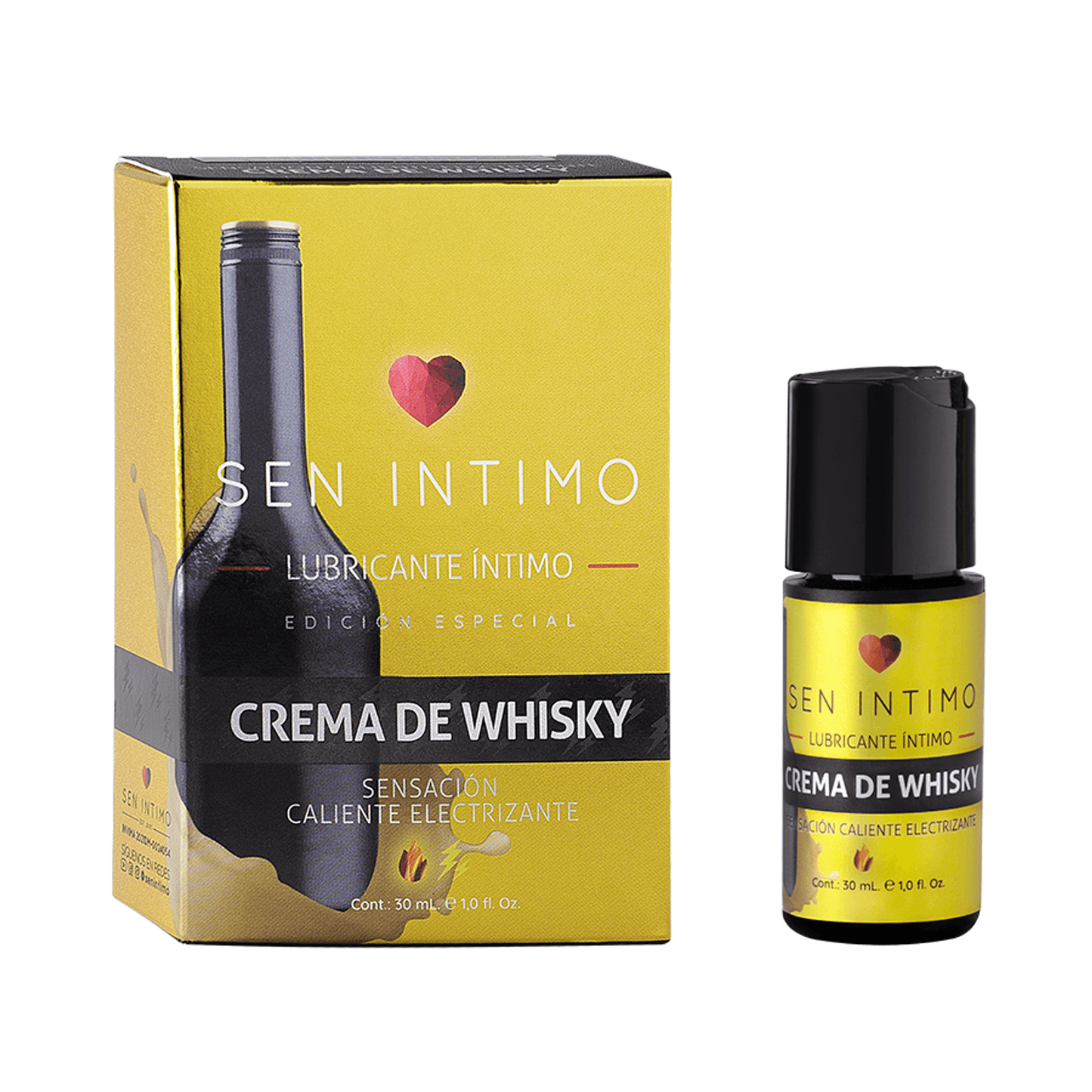 Lubricante Crema de Whisky Electrizante Sen Íntimo 30 mL