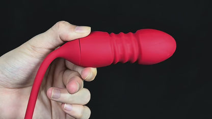 Vibrador rosa sucionador