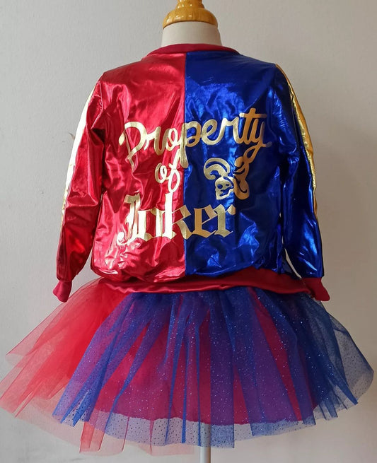 Disfraz Niña Harley Quin Cosplay Tutu