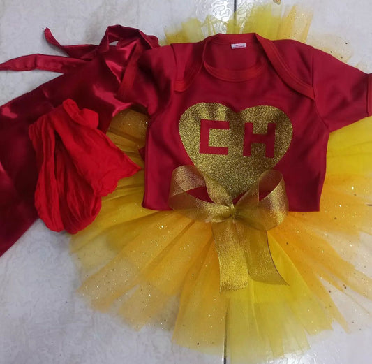Disfraz Niña Chapulin Colorado Tutu