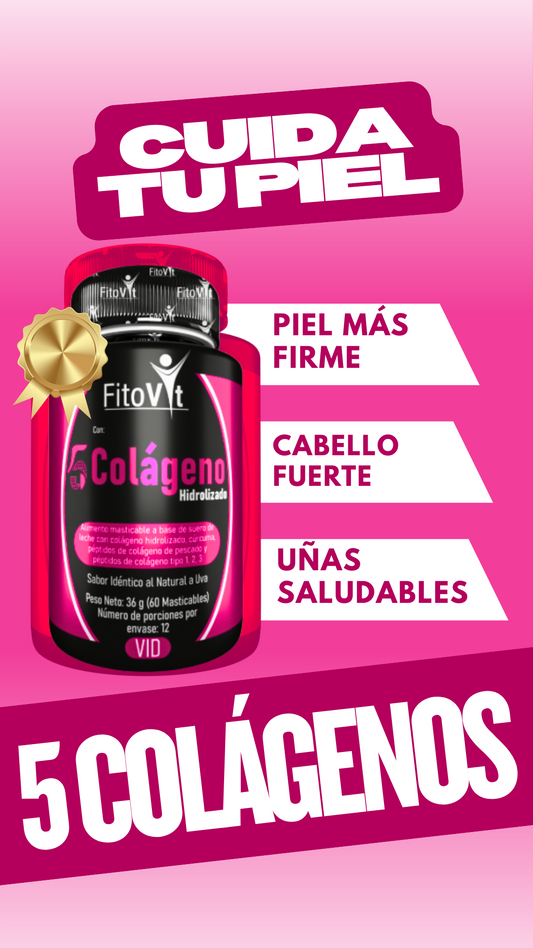 5 COLAGENOS X 60 UND FITOVIT